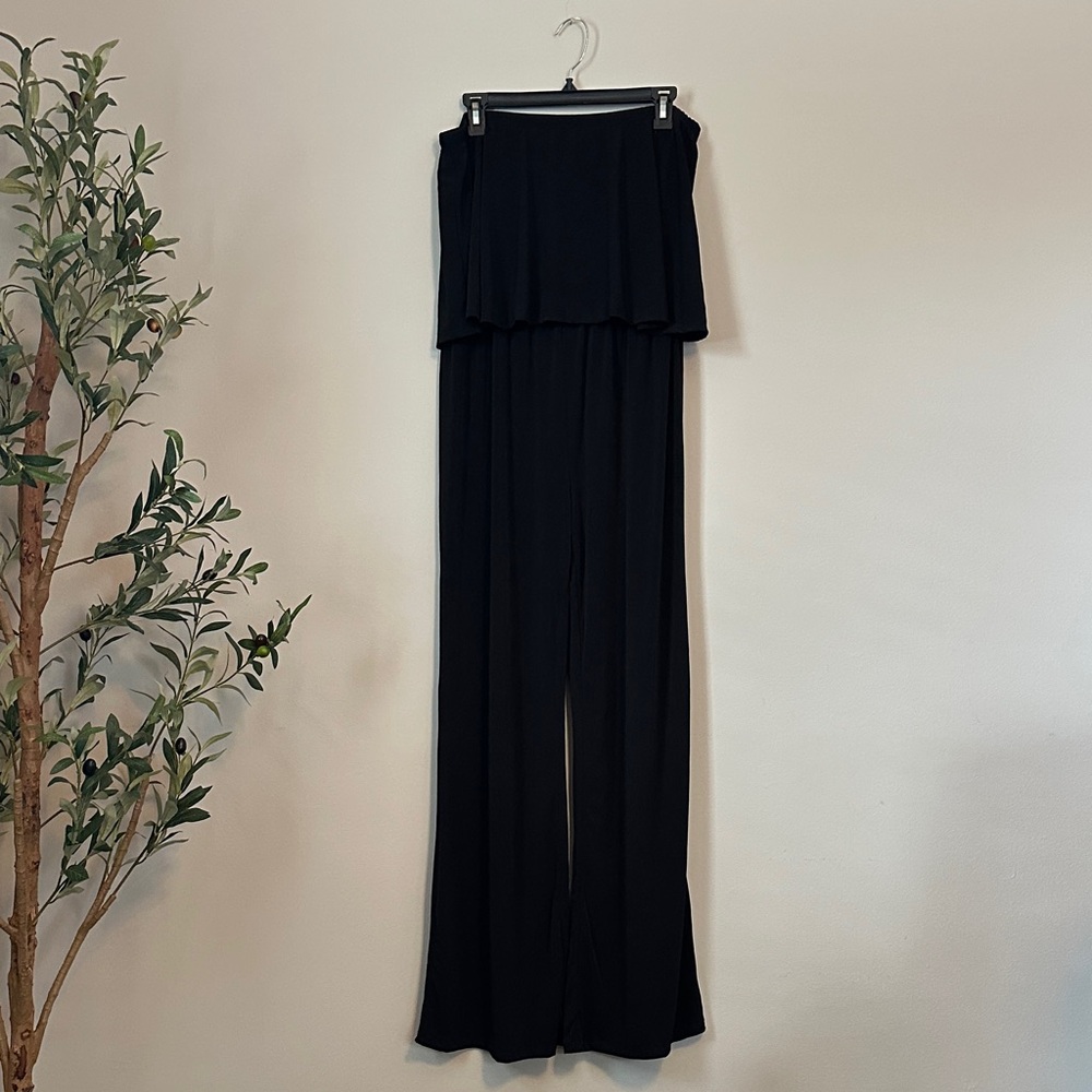 Strapless Elegant Black Women's Jumpsuit